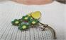A Yellow and green brooch on View lll