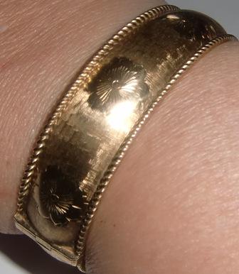 M552M Bracelet 14K gold with Art Nouveau motifs.Takst-evaluation N.Kr. 35 000